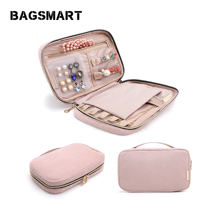 BAGSMART женский чехол женская косметичка сумка для ювелирных изделий ожерелья