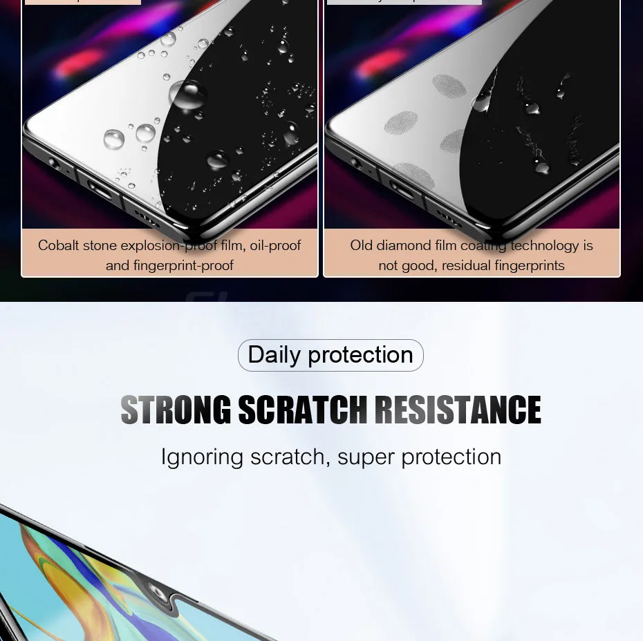 25D защитное стекло с закругленными краями для huawei P30 P20 Pro Lite, закаленное защитное стекло для Honor 9 Lite 10
