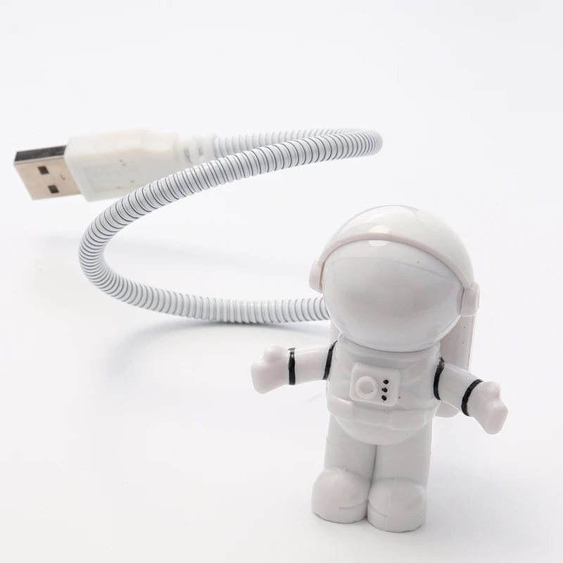 Креативная Гибкая светодиодная настольная лампа Гибкая Usb защита глаз клавиатура светильник для чтения прикроватная лампа астронавт домашний декор для гостиной