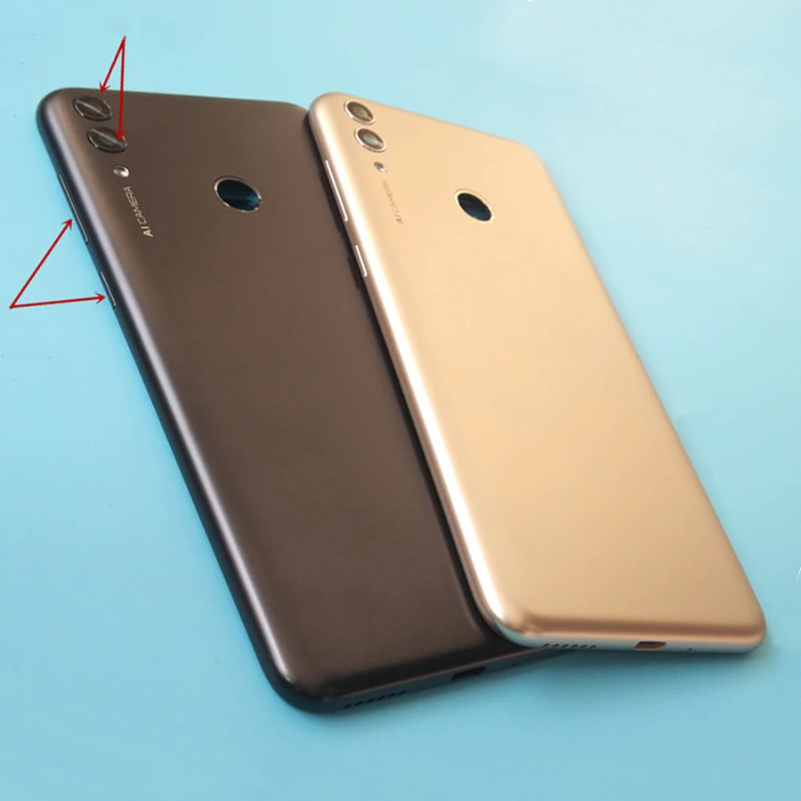 100% Оригинальный корпус для Huawei Honor 8C Батарейная дверь пластиковая задняя крышка