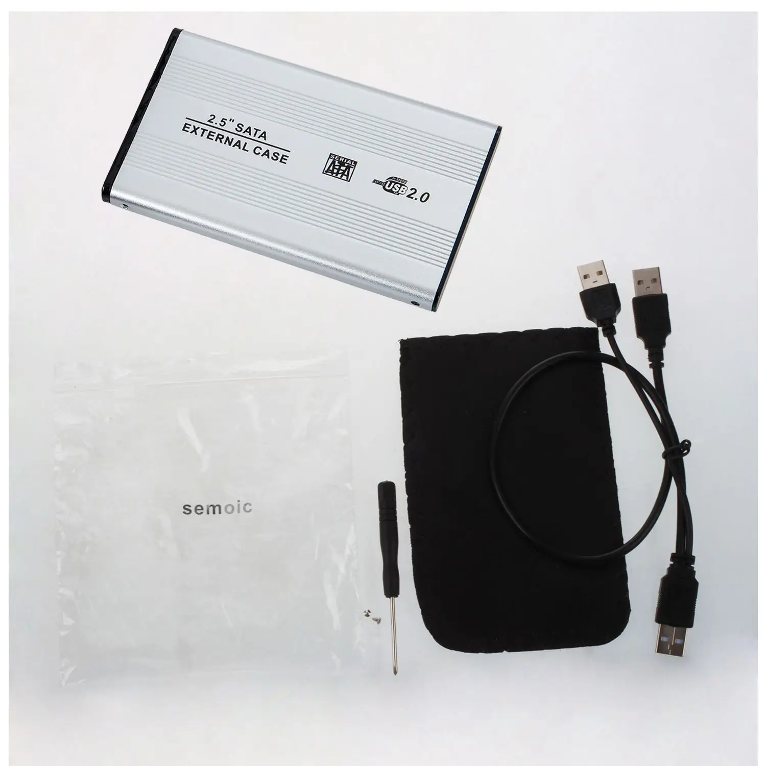 Чехол для жесткого диска semoic 2,5 дюйма USB 2,0 SATA