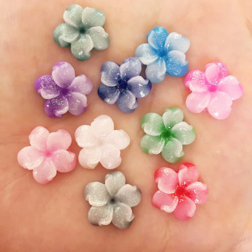 Смешанные полимерные блестящие разноцветные фотообои 30 шт. 15 мм Аппликации