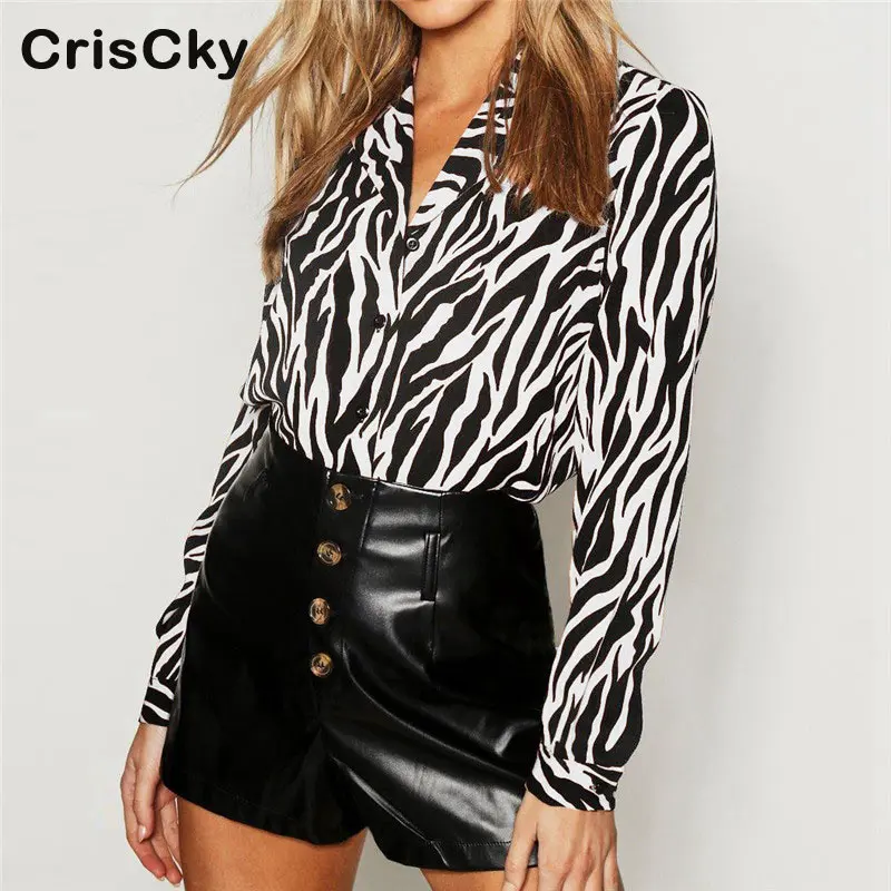 CRISCKY Новые Летние повседневные женские рубашки и блузки женская Свободная