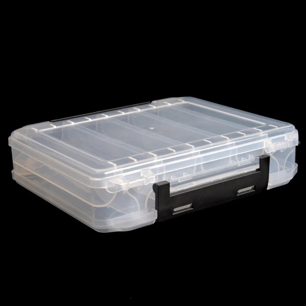 New Design Double Sided 10 compartments Fishing Tackle Box Hard Minnow Popper baits Case Storage | Спорт и развлечения