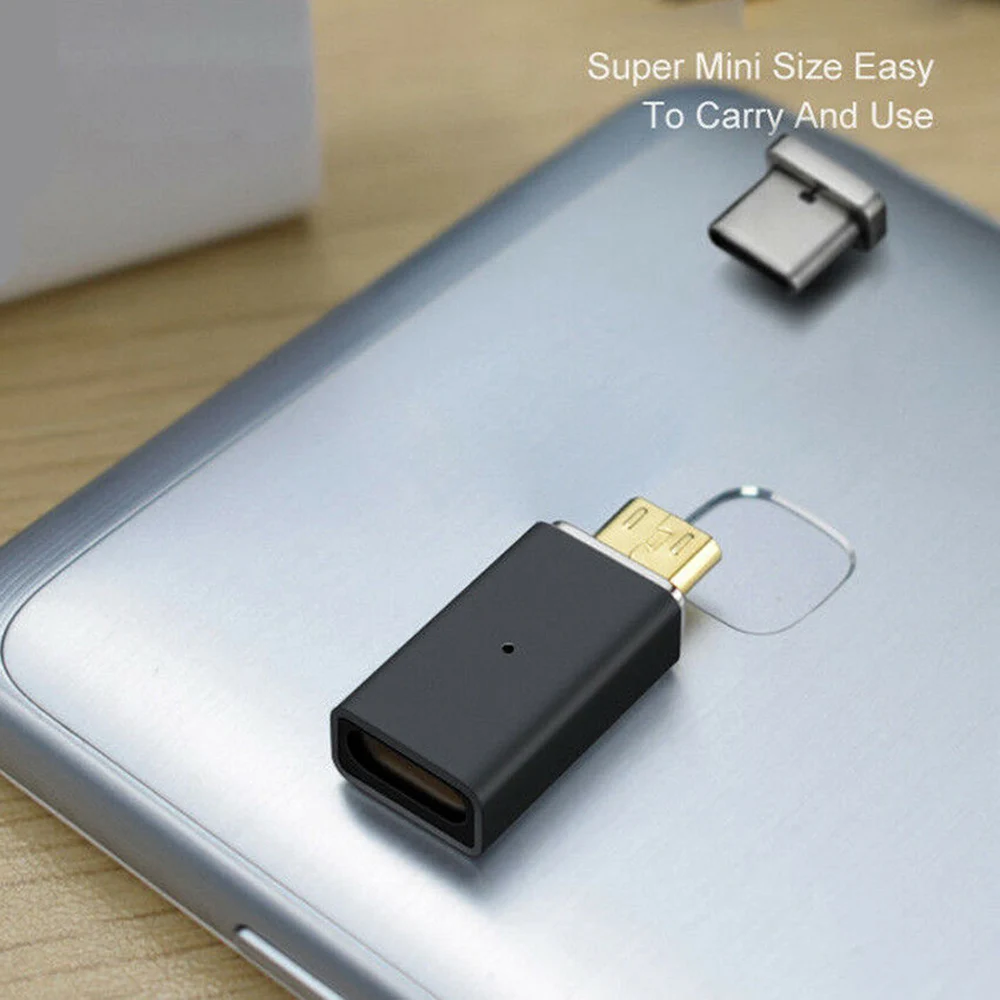 Микро Usb к тип-c конвертер адаптер для huawei Xiaomi зарядки и синхронизации данных кабель зарядное устройство Магнитный адаптер для телефонов Android