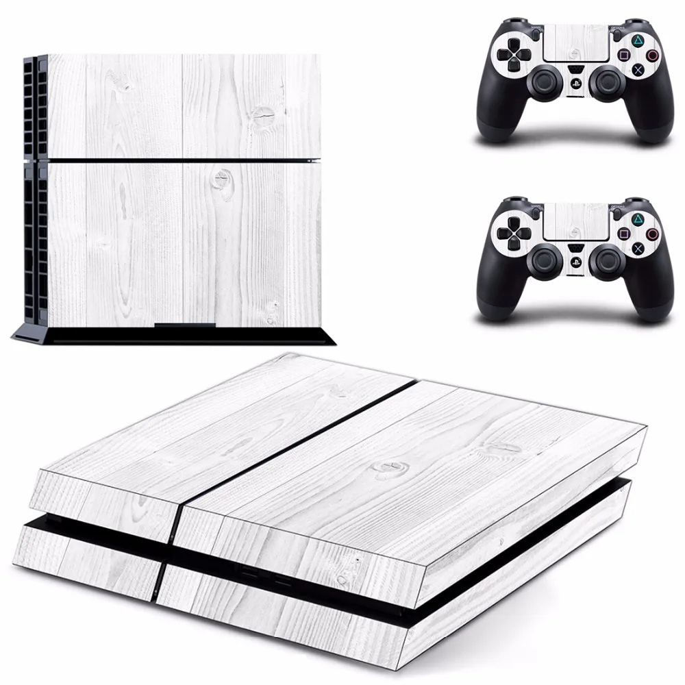 Чистый белый черный Цвет PS4 переводная картинка наклейка для Sony PlayStation 4 консоли и