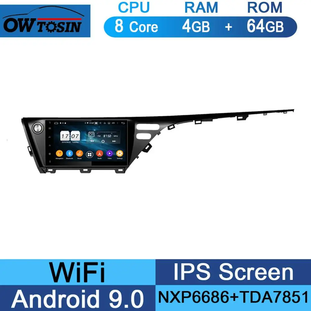 64G 10," ips 8 ядерный 4 Гб ОЗУ 64 Гб ПЗУ Android 9,0 Автомобильный DVD Радио gps Navi для TOYOTA CAMRY DSP CarPlay Parrot BT стерео - Цвет: 64G