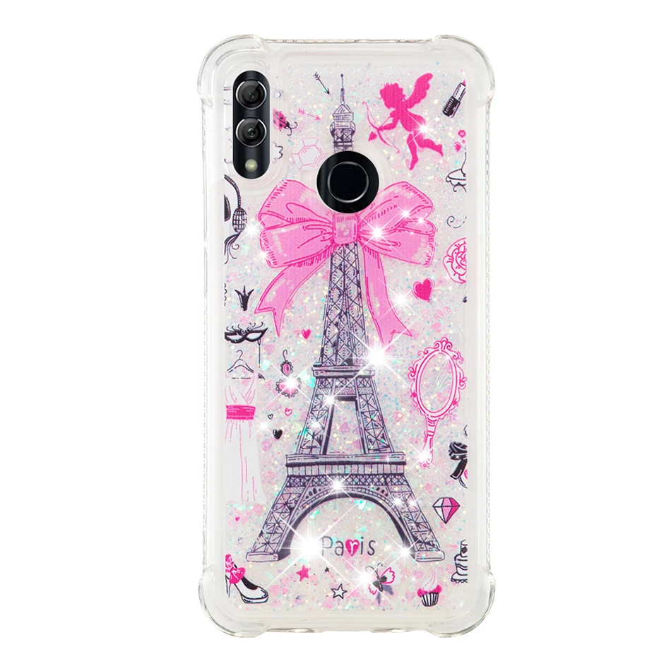 Mirror Tower Блестящий Жидкий чехол для huawei P30 P20 Pro P10 P9 Lite Smart P8 Lite mate 20 Pro Y3 Y5 Y6 чехол P Smart - Цвет: Mirror Tower