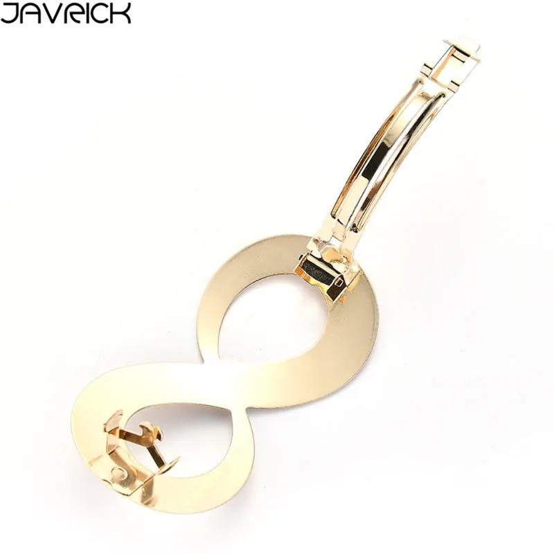 Minimalist Geometric Three Oval Hair Clip Ladies Glitter Rhinestone Metallic Hairpin Wedding Bridal Side Bangs Updo DIY Barrette |