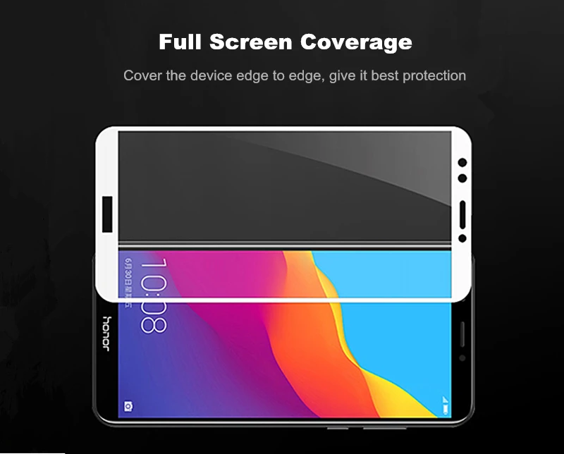 Закаленное 3d стекло для huawei honor 7C 2 шт. полное покрытие экрана Защитная пленка Huawei