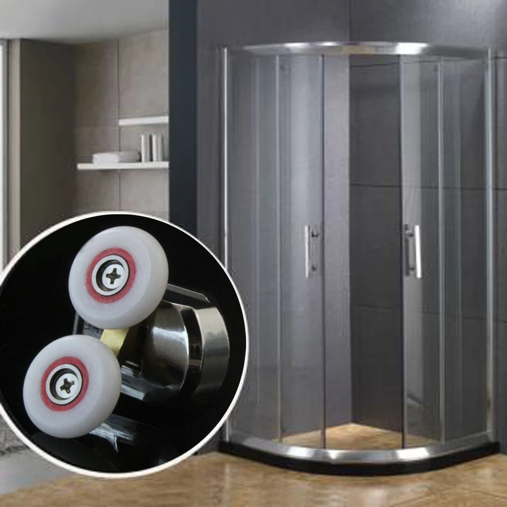 Двойные колеса ванной комнаты для легкого скольжения колесо раздвижной двери