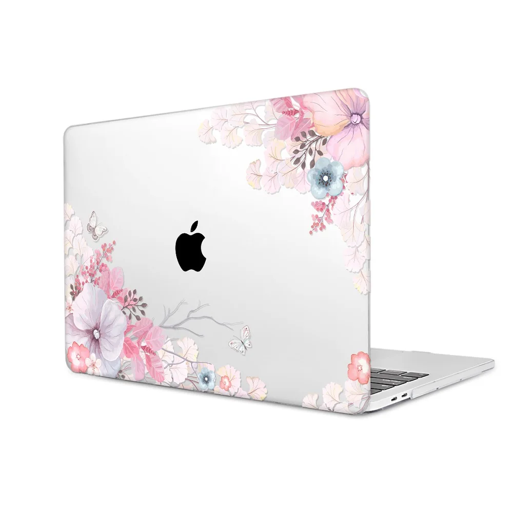 Цветочный чехол для ноутбука Macbook Air 11 13 13,3 жесткий пластиковый чехол для macbook New Pro 12 13 15 с сенсорной панелью retina