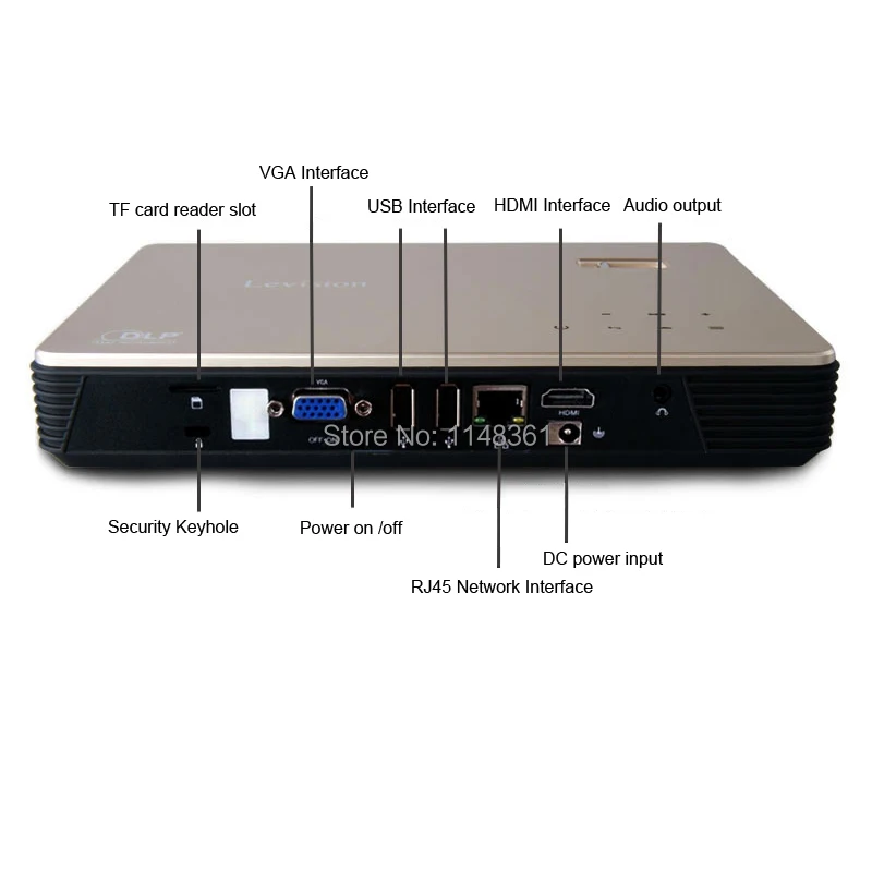 2017 Новый DLP 4 К Wi-Fi Android 4.4 Светодиодная Лампа 7100 люмен Hom 3d-проектор Full HD 1080 P 13600 ма