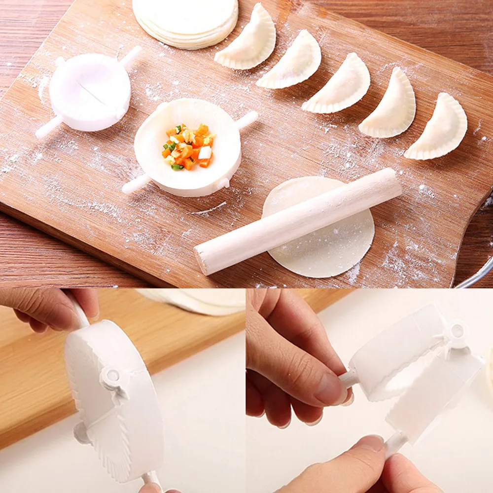 Кухонная деревянная Скалка DIY тестопресс для приготовления пельменей набор инструментов 3 в 1 Аксессуары Kichen кухонный инструмент Cosas De Cocina