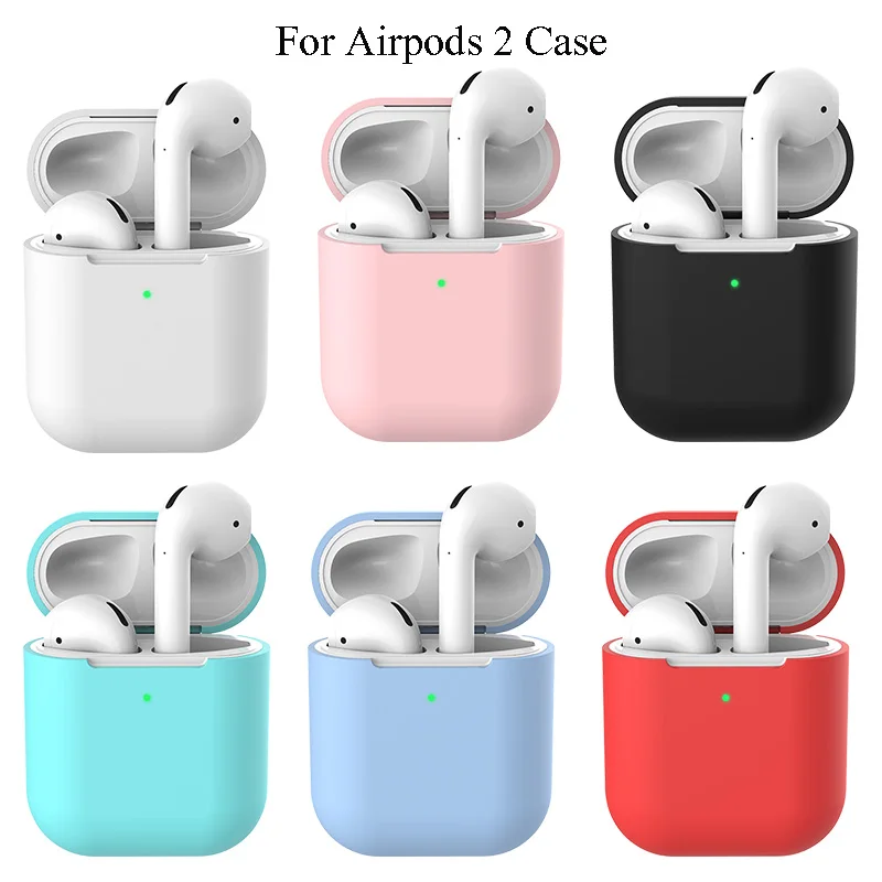 Чехол для наушников Apple AirPods 2 силиконовый мягкий чехол из ТПУ беспроводных Bluetooth