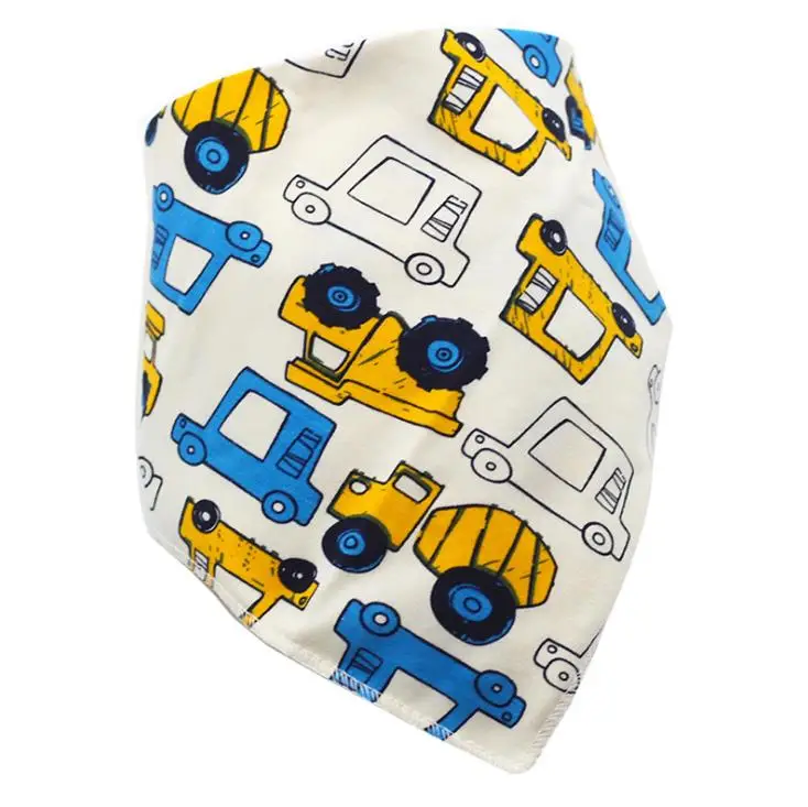 Baby Bibs Waterproof Triangle Cotton Cartoon Child Baberos Bandana Babador Dribble Newborn Slabber Absorbent Cloth | Детская одежда и