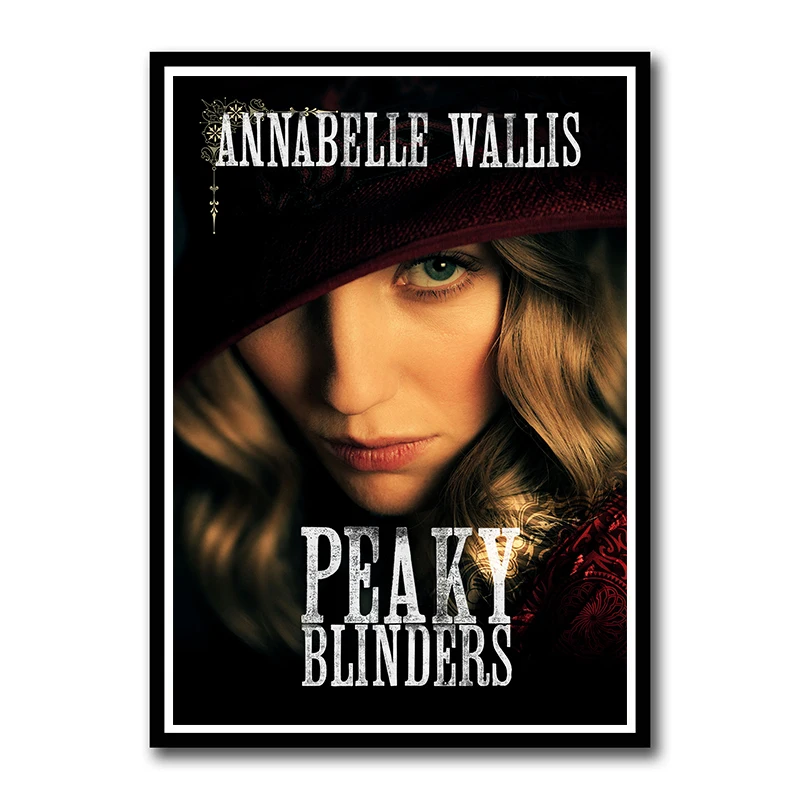 Movie TV Peaky Blinders White Coated Paper Posters Wall Decor Painting for Living Room Home Decoration Frameless - Цвет: Коричневый