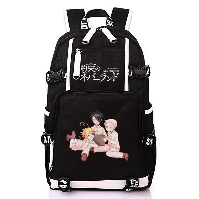 Рюкзак с USB-портом для девочек и мальчиков рюкзак книг аниме обетованный