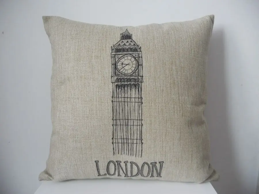 Декоративный Чехол для диванной подушки винтажный Ретро чехол с изображением