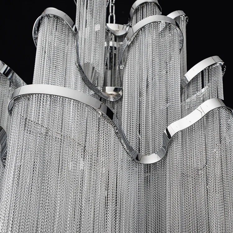 Бесплатная доставка люстра современная алюминиевая с кисточками светильник