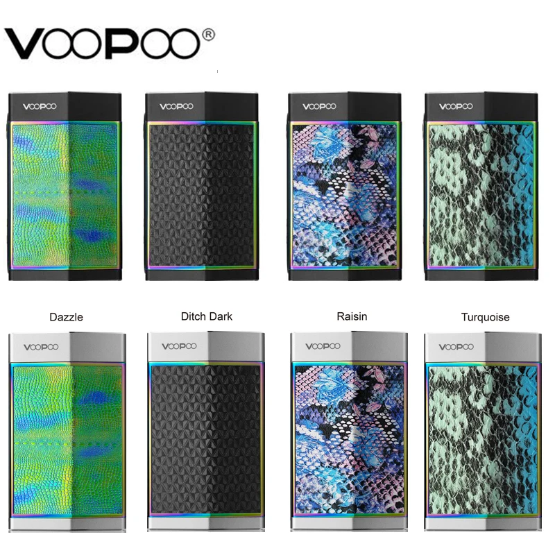 Оригинальный боксмод VOOPOO TOO вейп 80 Вт/180 Вт черная/Серебристая оправа поддержка