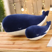 25456585cm kawaii soft plush toy sea animal large size blue whale soft toy stuffed animal baby childrens birthday gift