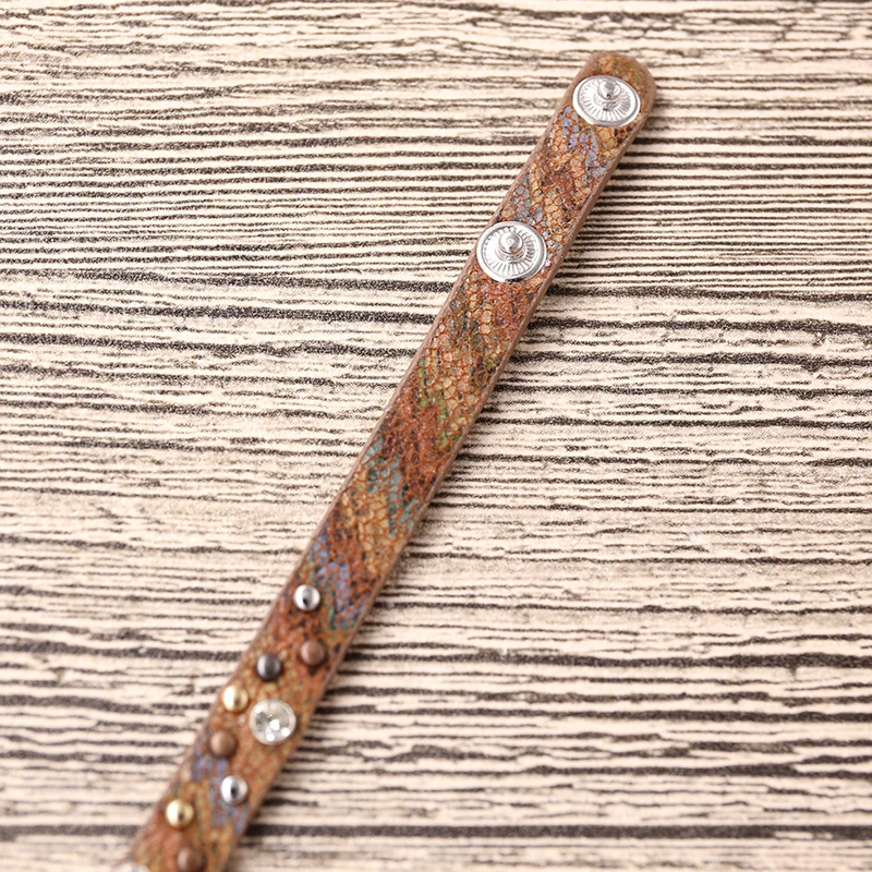 Женский многоуровневый браслет STRATHSPEY из натуральной кожи с заклепками и