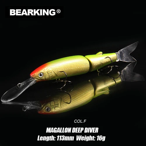 Magallon-DEEP-F BEARKING Magallon Family 113 мм 16 г, 113 мм 13,7 г, 88 мм 7,2 г профессиональные рыболовные приманки гольян Кривошип горячая модель приманки - Цвет: Magallon-DEEP-F