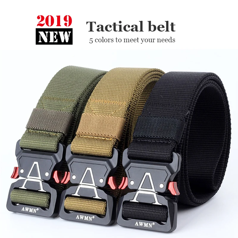 Тактические ремни нейлоновый военный поясной ремень с металлической пряжкой