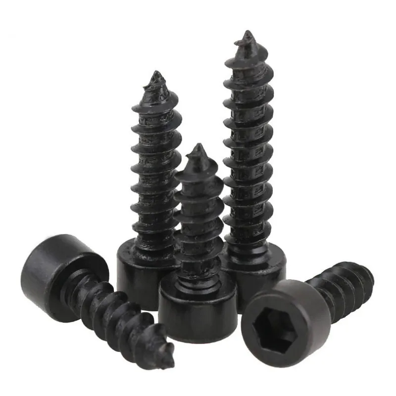 20PCS M2 M2.6 Carbon Steel With Black Hexagon Socket Cap Head Self Tapping Screw Model | Обустройство дома