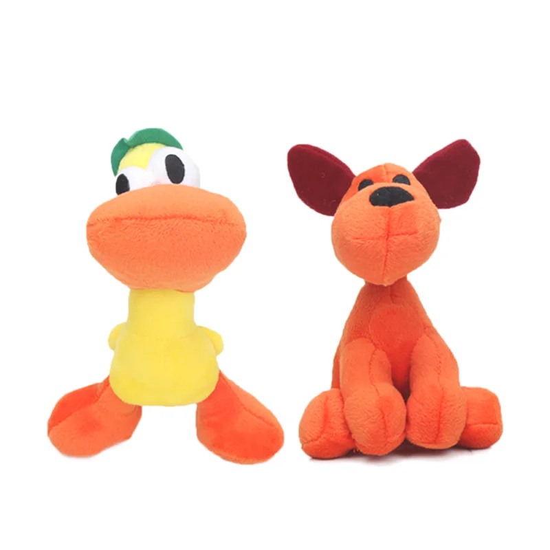 Набор из 2 12-26 см Pocoyo игрушки Elly Pato Loula плюшевая кукла Pocoyo собака утка слон мягкие Stufffed животные куклы товары для вечеринки, игрушки