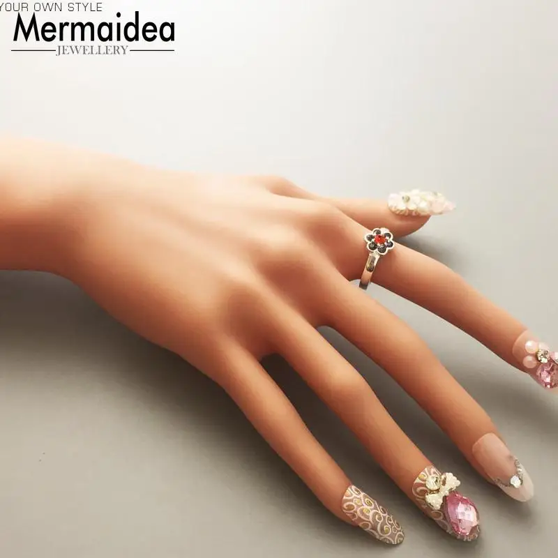 Solitaire Ring Flower Fashion Good Zirconia Jewerly For Women 2020 Gift silver plated Super Deals | Украшения и аксессуары