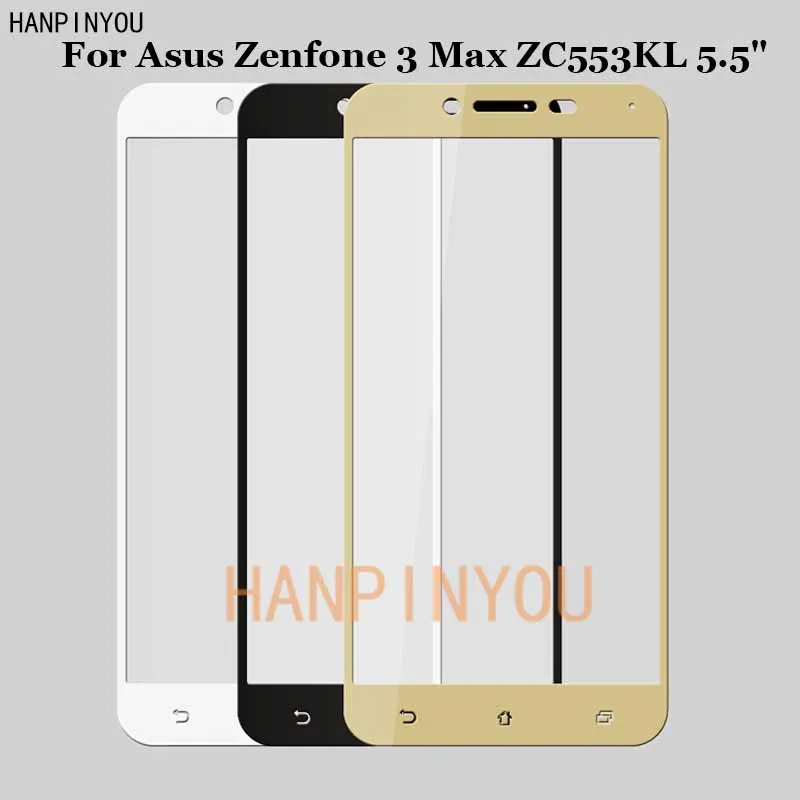 Для Asus ZC553KL полное покрытие закаленное стекло 9H 2.5D Премиум Защитная пленка для
