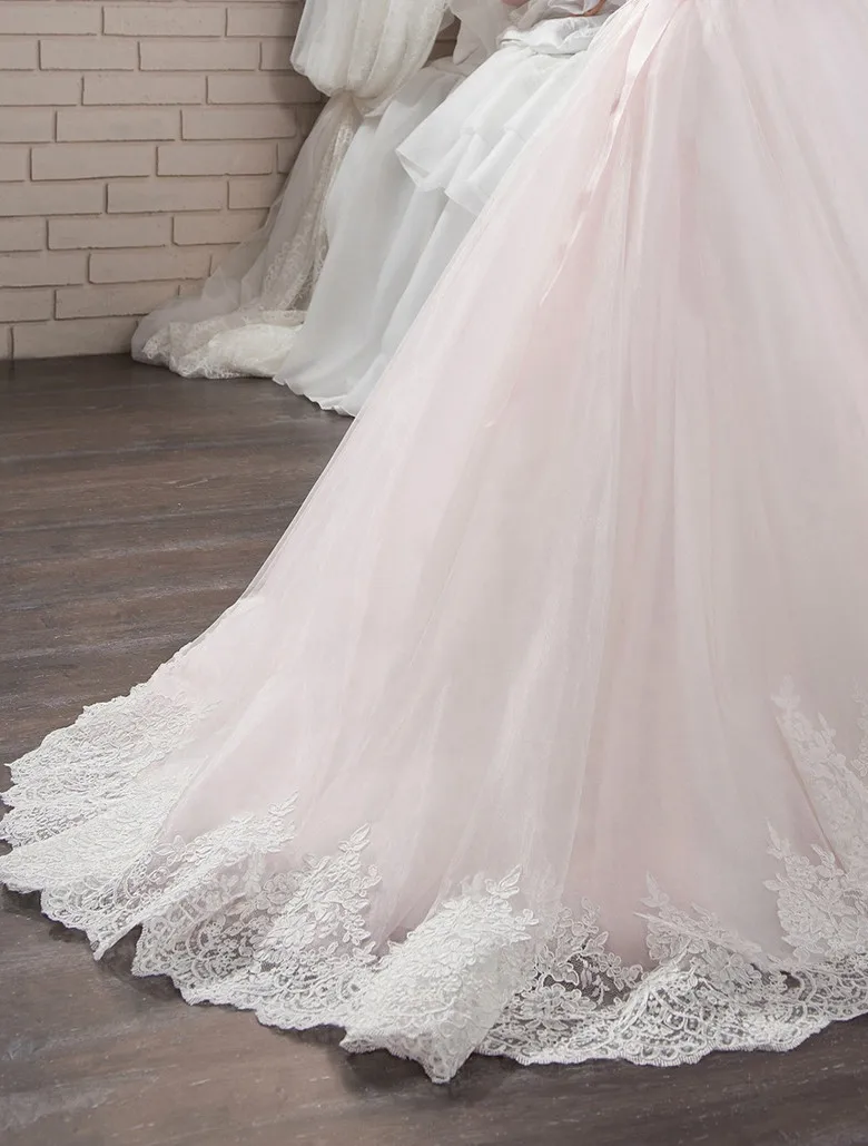 2017 Новая Мода Pageant Платья для Девочек Glitz Кружева Бальное платье О-Образным