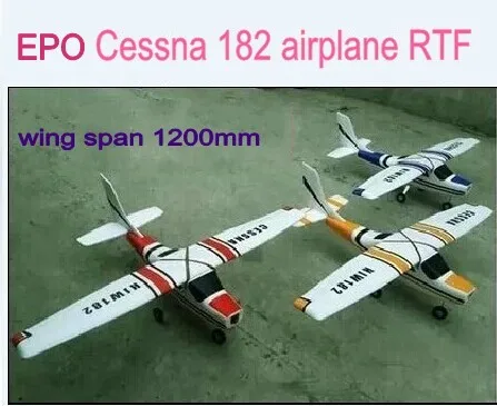 Горячая продажа с сборкой видео бесщеточный готов к полету EPO Cessna 182 самолет 1200 мм