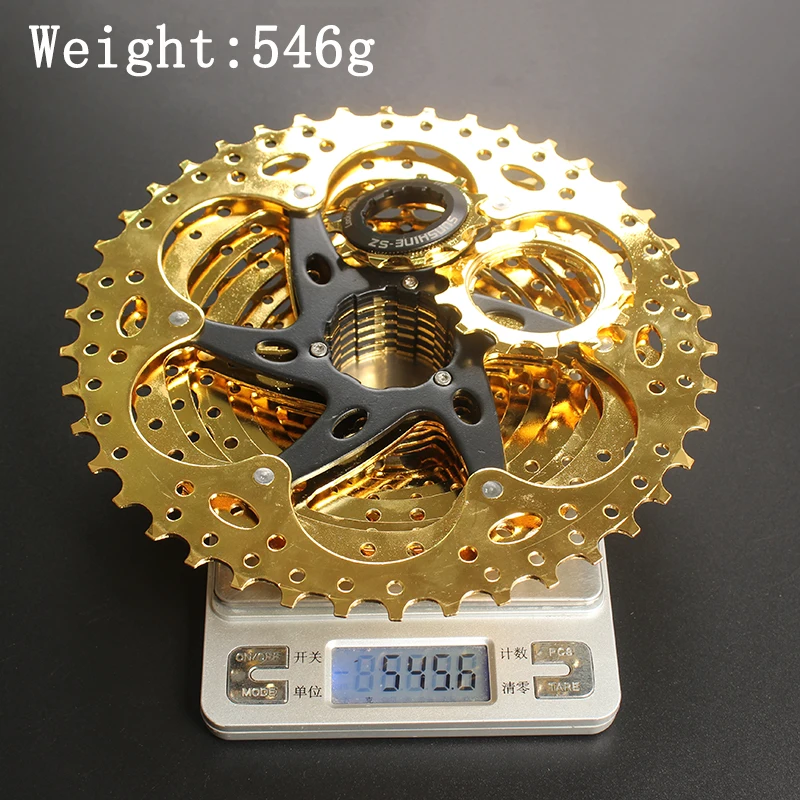 SUNSHINE-SZ 11-42T 10 скоростей кассета 10 s Gold Freewheel MTB горный велосипед стальные золотые звездочки для частей системы