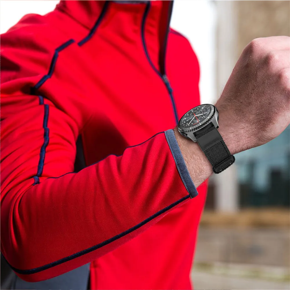 Ремешок из натуральной холщовой кожи для Samsung Gear S3 ремешок часов Frontier Classic galaxy watch
