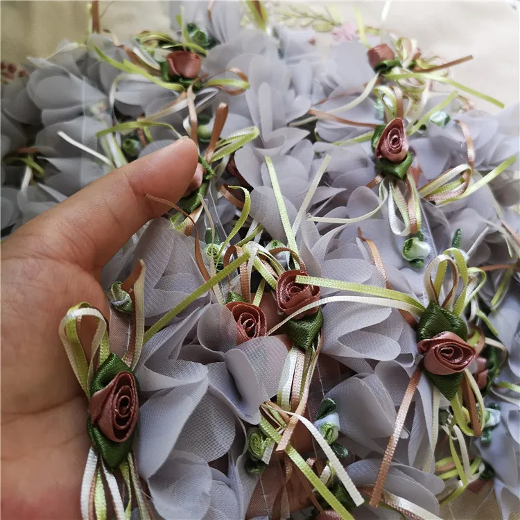 Кружевное платье из шифона с розой и рукавами 3 ярда высокое качество на подушки