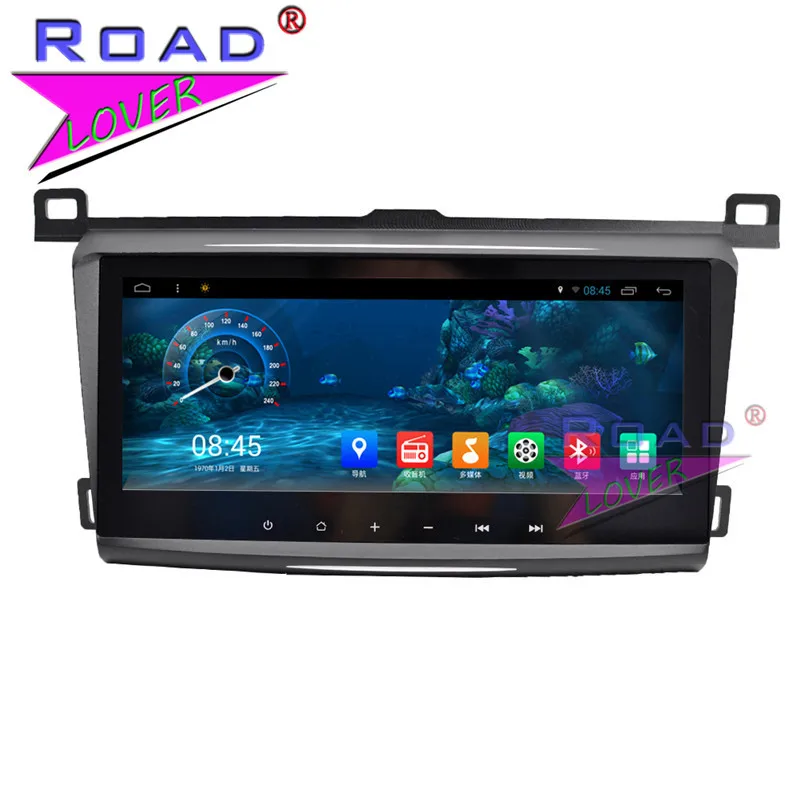 Roadlover Android 7 1 автомобильный медиацентр аудио для Toyota RAV4 2014 Стерео GPS Naviagtion