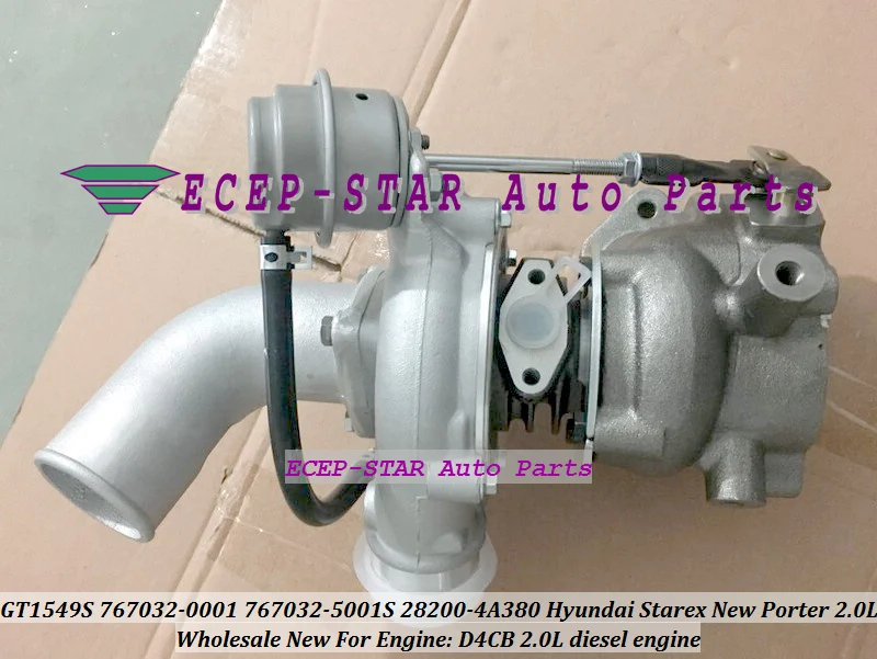 Турбокомпрессор Turbo GT1549S 767032 0001 5001S 28200 4A380 282004A380 для Hyundai Starex New Porter 2007 D4CB л|turbocharger