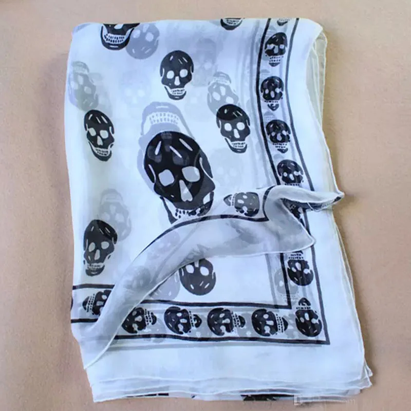 18 шт./1 лот разноцветных женских шарфов мягких с черепами для девушек и женщин |