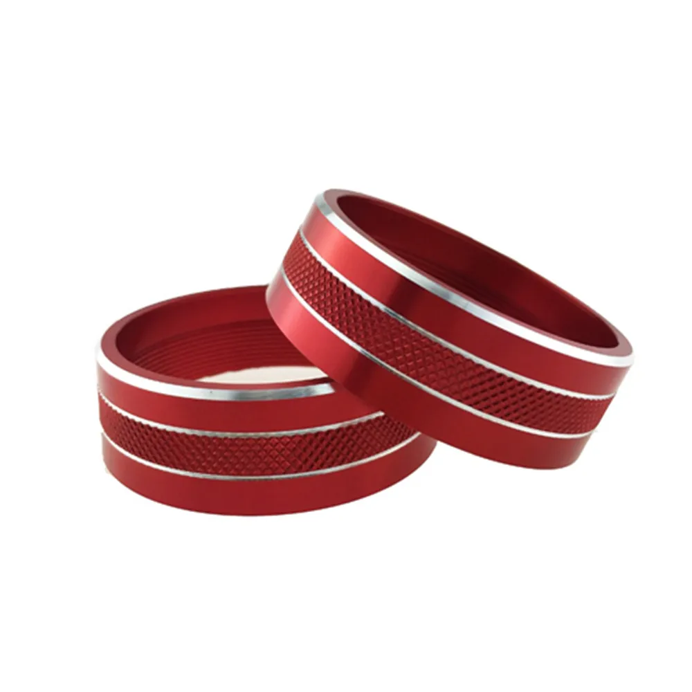 

3 Pcs Car Audio Air Conditioning Button Cover Decorative Frame Twist Switch Ring Trim For Jeep Wrangler JK JKU Compass Patriot