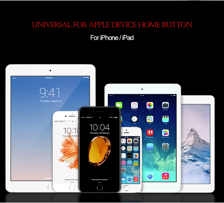 Универсальная наклейка на кнопку Home для iPhone 8 7 6 6s Plus 5s 5 5c SE 4S Чувствительная защита от отпечатков пальцев Touch ID для iPad Air 2 3 4