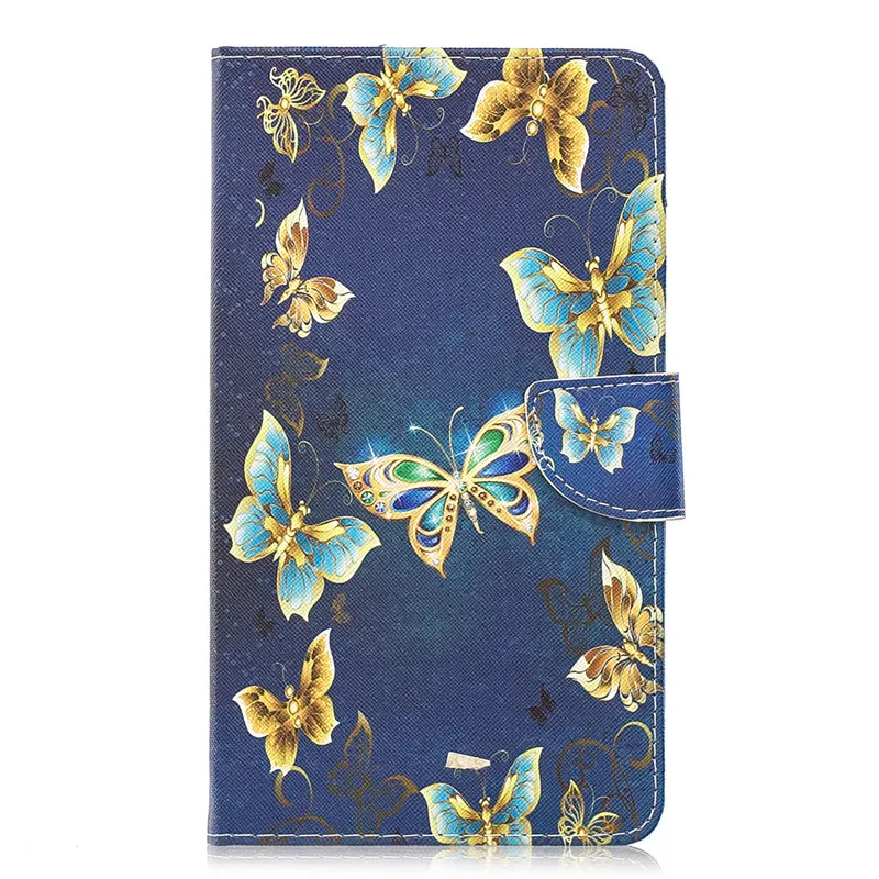Милый Кот Единорог щенок бабочка планшет чехол для Funda Xiaomi mi Pad 4 чехол 8," подставка кошелек для mi Pad 4 Чехол Капа - Цвет: Blue Butterfly