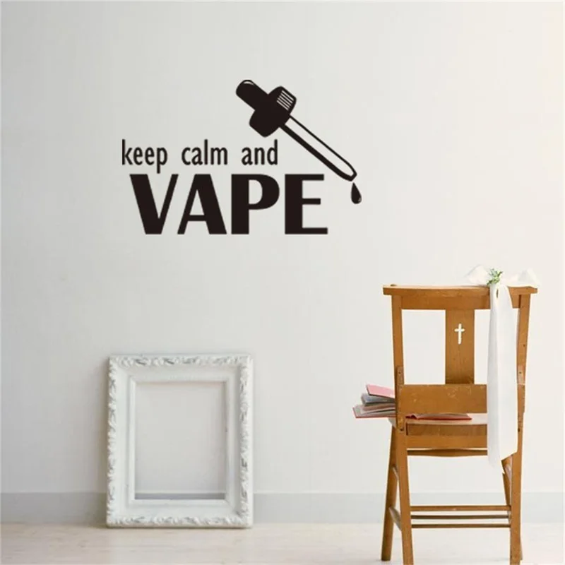 GB509 Keep Calm and Vape мультфильм наклейки на стену для детей номеров домашний Декор