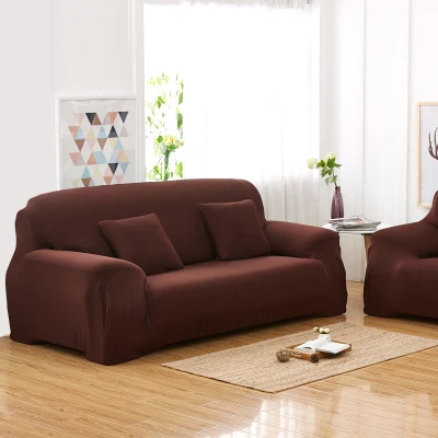 Coffee WLIARLEO стрейч диван Slipcover чехлы для диванов для гостиной эластичная ткань анти-клещ универсальный для одного/двойного/трех/четырех сидений - Цвет: Coffee