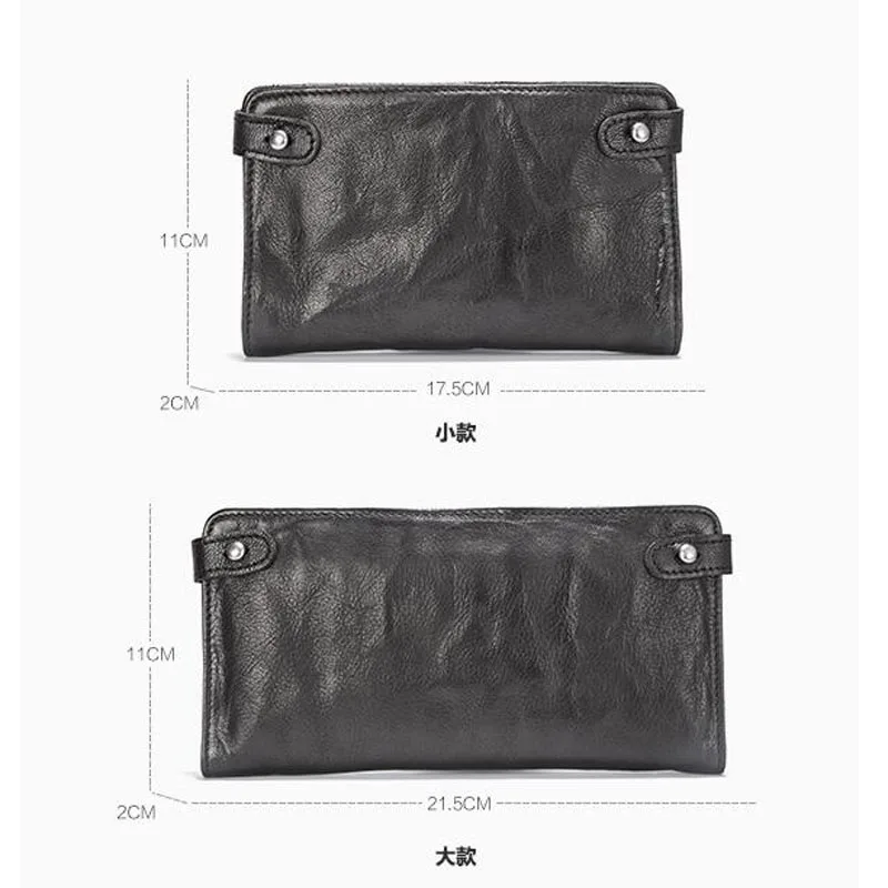 Вместительная сумка AETOO из овечьей кожи многофункциональный кошелек мужской