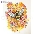 Алмазная картина полный квадраткруглый мультфильм пчела цветок Daimond вышивка-мозаика стразами вышивка крестиком кристалл декор Z087