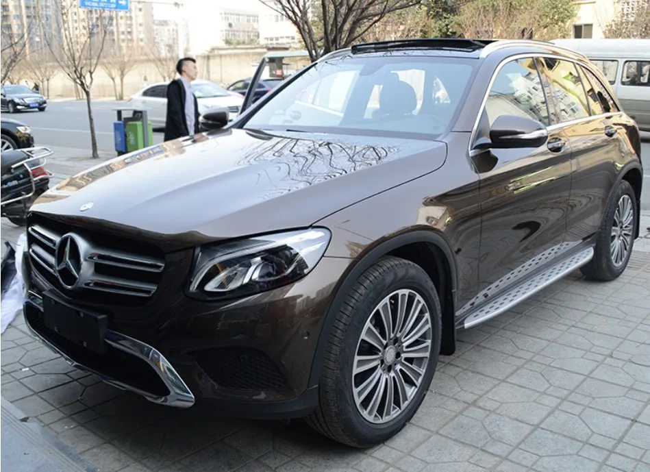 Автомобильные беговые доски боковые педали для Mercedes Benz X253 AMG GLC200 GLC260 GLC300 GLC320 2016 2017