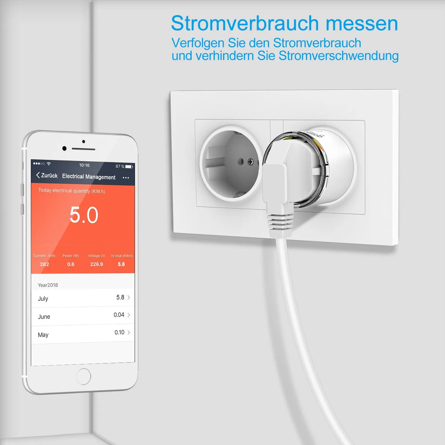 Wifi Smart Plug электрическая розетка ЕС 10A Функция таймера Дистанционное Голосовое